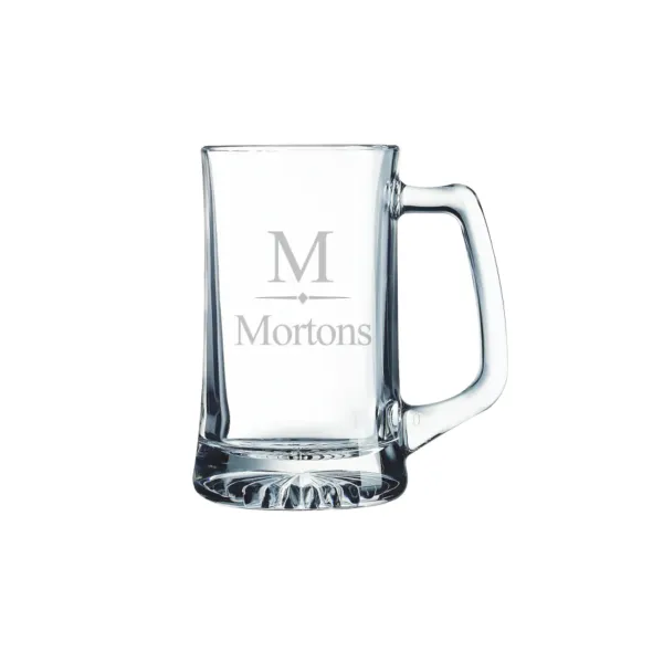 25oz Ecthed Beer Mug