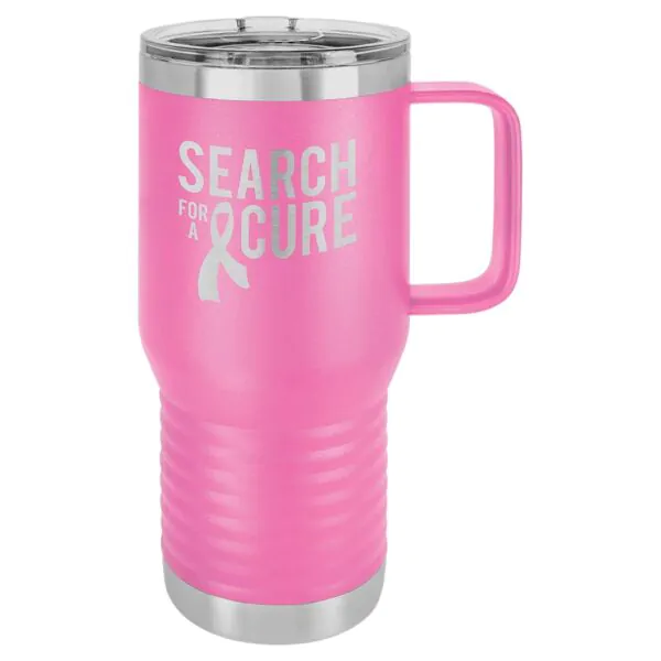 Personalized Pink Mug | Engraved 20 Oz Mug | Stainless Steel Gift |  Personalized Tumbler
