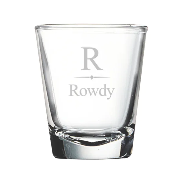 2oz Custom 2 Line Shot glass CUSTOM PERSONALIZED