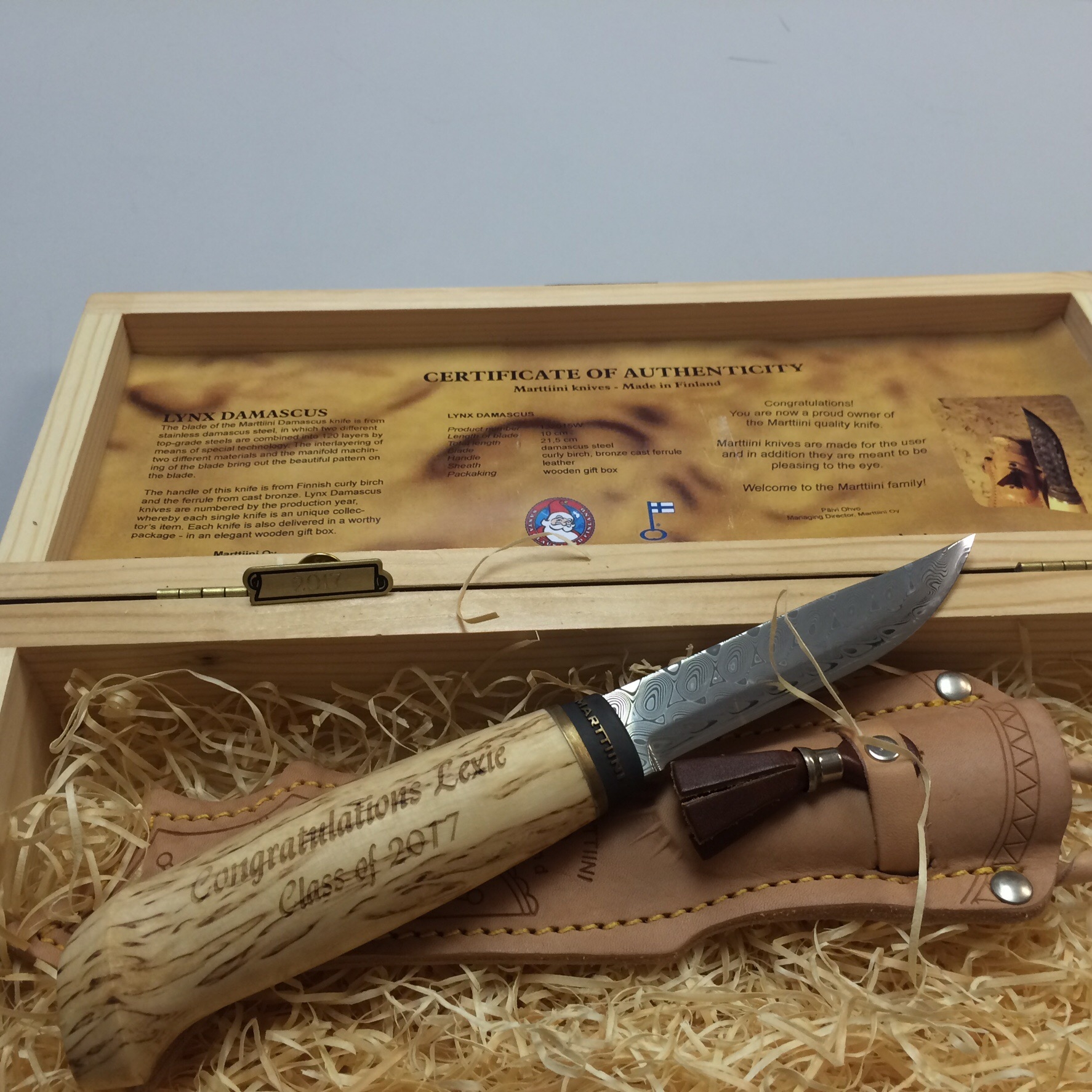Knife Engraving - Wooden Handle
