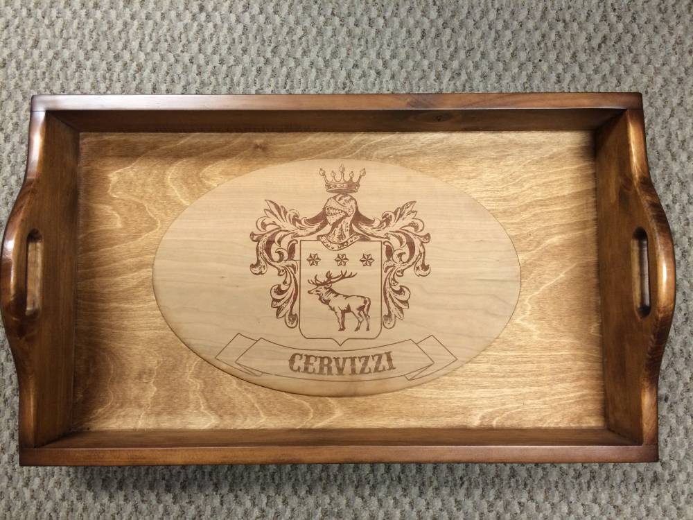 Wooden Tray Engraving