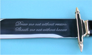 knife engraving